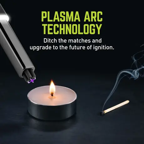 Επαναφορτιζόμενος Αναπτήρας Plasma Lighter True Utulity