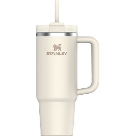 Stanley Quencher H2.O FlowState™ Tumbler 890ml Cream 2.0 – Insulated Stainless Steel with BPA-Free Straw