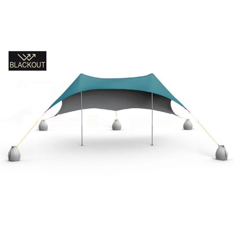 Aeolians Salty Tribe Elastic Beach Tent – Teal Blackout (2,5x3m)