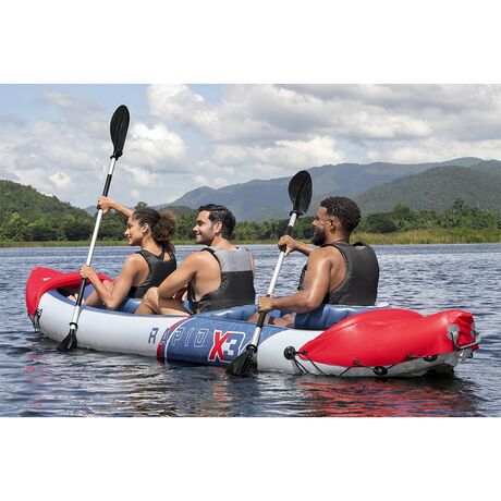 Hydro-Force Rapid X3 Set BESTWAY Φουσκωτό Καγιάκ τριών ατόμων, Μήκος: 3.81m, Αντοχή: 280kg, 1 πτερύγιο, 65132