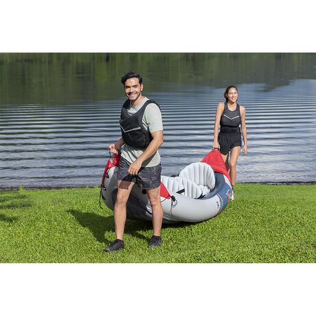 Hydro-Force Rapid X3 Set BESTWAY Φουσκωτό Καγιάκ τριών ατόμων, Μήκος: 3.81m, Αντοχή: 280kg, 1 πτερύγιο, 65132