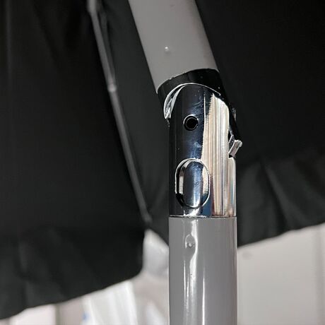 Reinforced 200cm Beach Umbrella with 10 U-Shaped Ribs, Tilt Mechanism & Black-Out Shading – MAUI & SONS