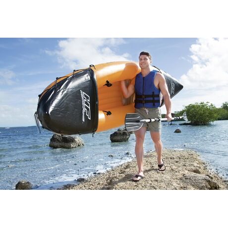 Hydro-Force Rapid X2 Set BESTWAY, Φουσκωτό καγιάκ δύο ατόμων, Μήκος: 3.21m, Αντοχή: 180kg, 2 πτερύγια, 65077
