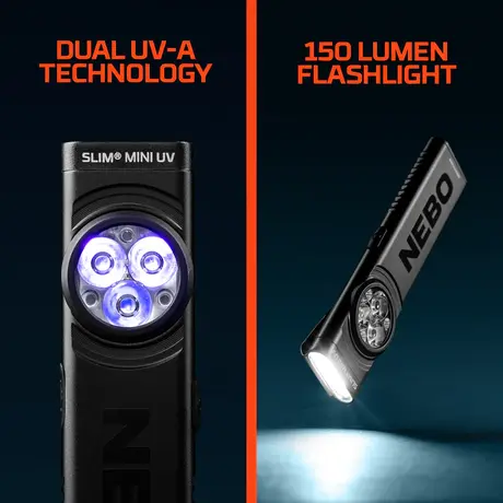Φακός Επαναφορτιζόμενος Slim Mini UV Blister Nebo
