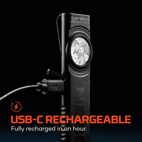 Φακός Επαναφορτιζόμενος Slim Mini UV Blister Nebo