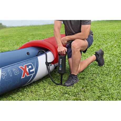 Hydro-Force Rapid X3 Set BESTWAY Φουσκωτό Καγιάκ τριών ατόμων, Μήκος: 3.81m, Αντοχή: 280kg, 1 πτερύγιο, 65132