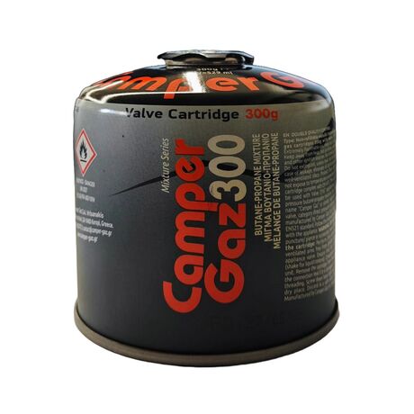 Camper Gas Cartridge  300g – Butane/Propane Mix – EN417 with Safety Valve