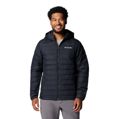 Powder Lite™ II Hooded Black Ανδρικό Μπουφάν Columbia