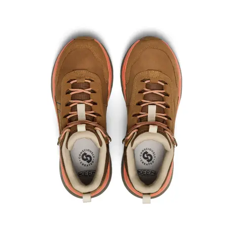 KEEN Leiki Leather Mid WP Γυναικεία Αδιάβροχα Δερμάτινα Μποτάκια