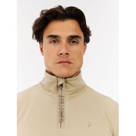 PRTPerfecto 1/4 Bamboo Beige Ανδρική Μπλούζα Fleece Protest