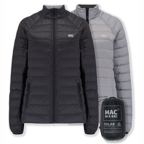 Polar Reversible BL/GREY Γυναικείο Πουπουλένιο Μπουφάν Mac In A Sac
