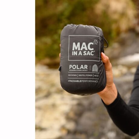 Polar Reversible BL/GREY Γυναικείο Πουπουλένιο Μπουφάν Mac In A Sac