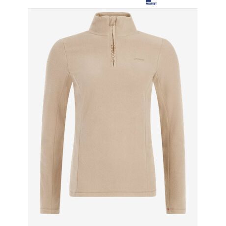 PRTREMUTEZ Bamboo Beige Γυναικείο φλις 1/4 Protest