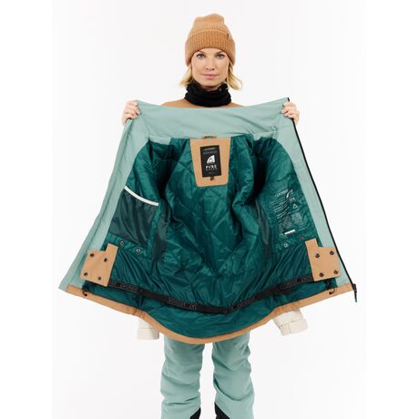 Prtsina Teddy Brown Γυναικείο Μπουφάν Σκι Protest