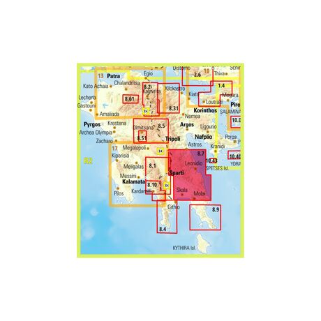 Χάρτης Ανάβαση Πάρνωνας 1:50.000