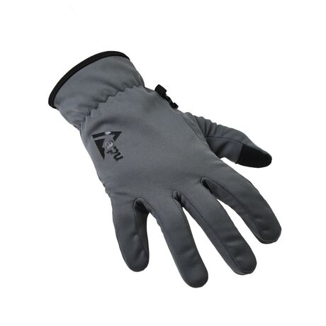 Unisex Gloves Stretchy Softshell Repel APU Grey