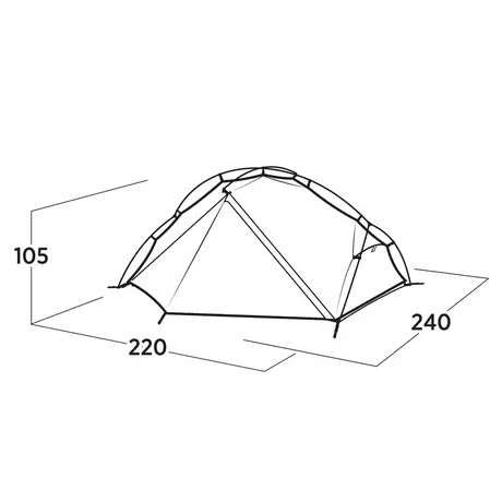 Easy Camp Rago 2 Camping Tent for 2 People