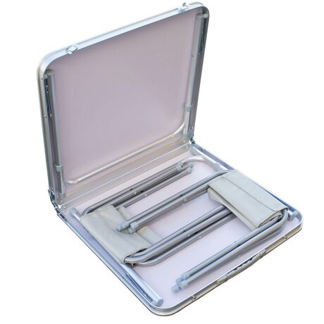 Apella Σετ Τραπέζι Αλουμινίου Πτυσσόμενο + 4 Σκαμπό New Camp