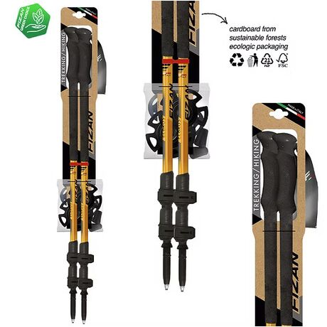 Elbrus Orange Τηλεσκοπικά Μπατόν Πεζοπορίας Fizan