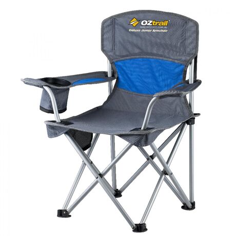 Oztrail Deluxe Junior Folding Chair – Blue, Safe & Comfortable