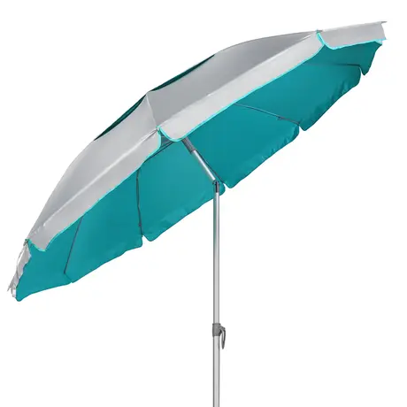 Maui & Sons 2.20m Petrol Beach Umbrella with Side Shade 1983