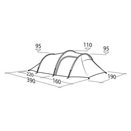 Robens Sage 3 PRO 3-Person Tunnel Tent