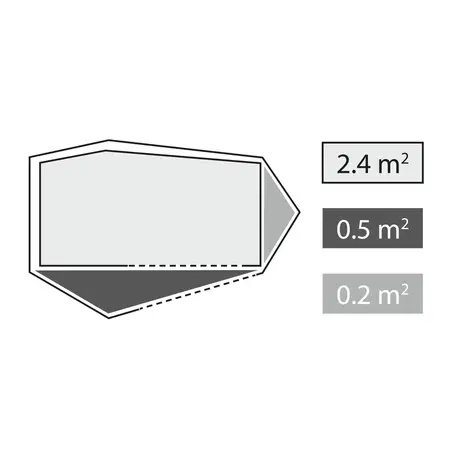 Robens Cress 2 PRO Tent 2-Person Ultralight 2.3 kg