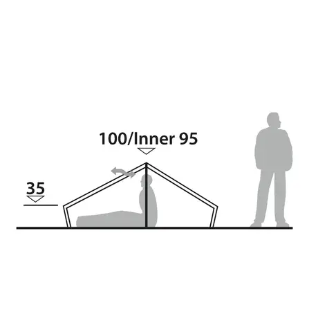 Σκηνή 2 Ατόμων Chaser 2 LW Robens