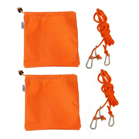 SOLART Sand Bags for Beach Umbrella & Shade Shelter – Set of 2 with Ropes