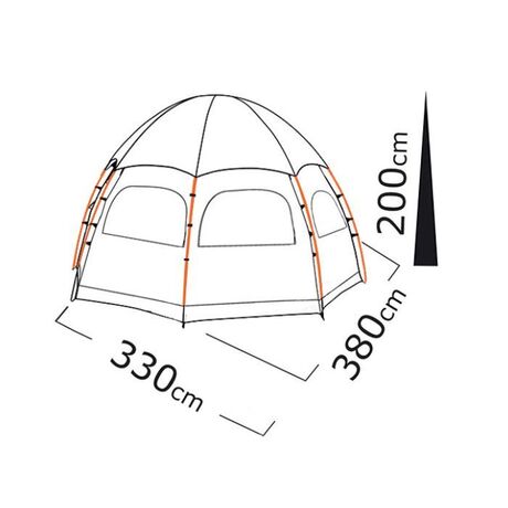 Salty Tribe Tent Hexagon 6 Sky View 6-Person