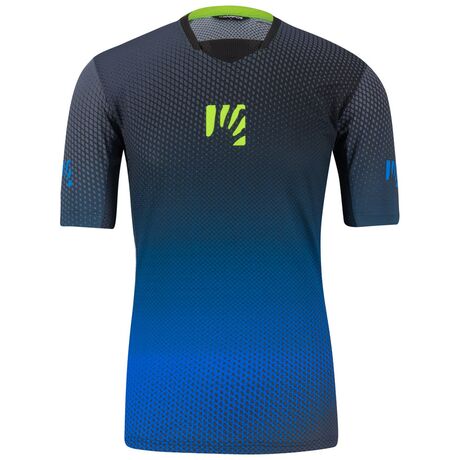 Karpos Val Di Dentro  Tee Black/Indigo B./Green Fluo Men’s Outdoor T-Shirt