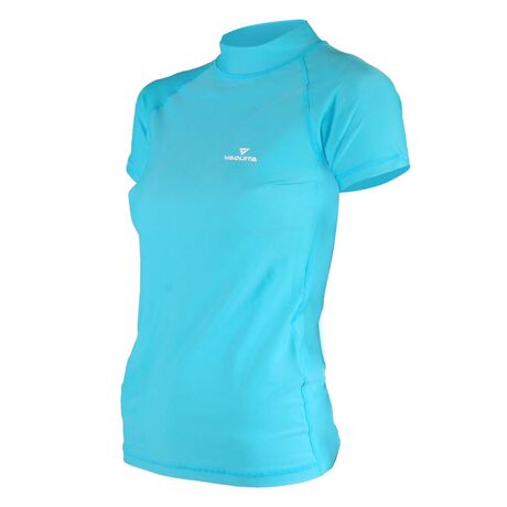 Vaquita Women's Short Sleeve UV Protection Shirt Blue