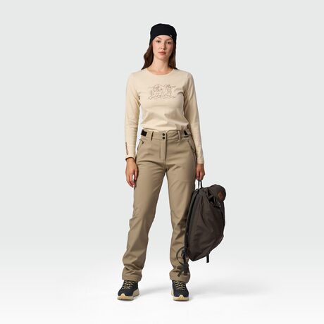Northfinder Γυναικείο Παντελόνι Πεζοπορίας Softshell Angela Beige