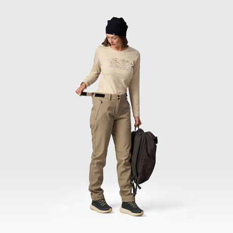 Northfinder Γυναικείο Παντελόνι Πεζοπορίας Softshell Angela Beige