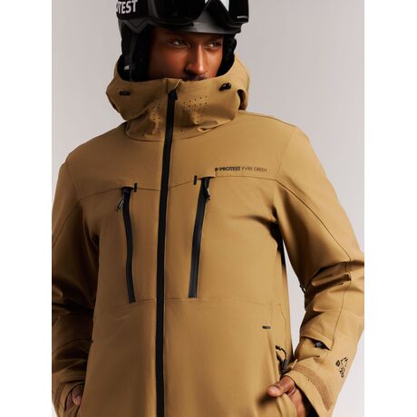 Protest Men's Ski Jacket PRTTIMOTHY Sandy Brown