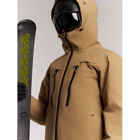 Protest Men's Ski Jacket PRTTIMOTHY Sandy Brown