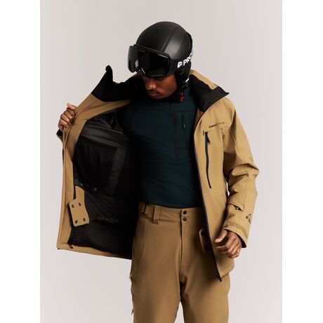 Protest Men's Ski Jacket PRTTIMOTHY Sandy Brown