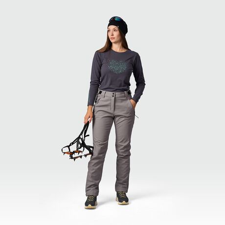 ​Northfinder Ruut Grey Women's 3L Softshell Hiking Trousers